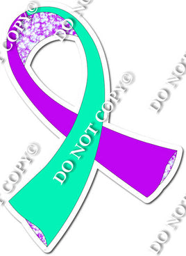 Teal & Purple Ribbon