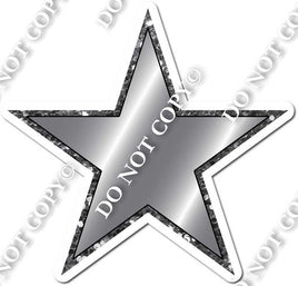 Two Tone Grey/ Black Star