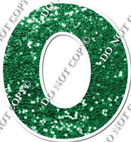 23.5" KG Individual Green Sparkle - Numbers, Symbols & Punctuation