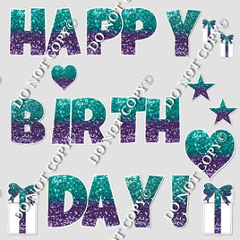 17 pc LG - Swift HBD - Teal Purple Ombre