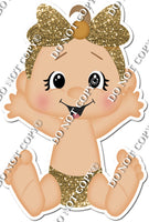 Light Skin Tone Girl Baby - Gold w/ Variants