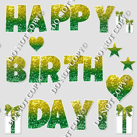 17 pc LG - Swift HBD - Yellow Green Ombre