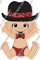 Light Skin Tone Boy with Top Hat - Red - w/ Variants