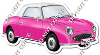 White Top Car - Hot Pink