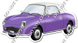 White Top Car - Purple