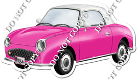 XL White Top Car - Hot Pink