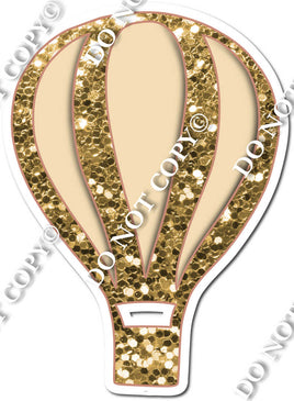 Hot Air Balloon - Gold & Champagne w/ Variants