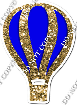 Hot Air Balloon - Gold & Blue w/ Variants