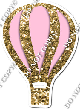 Hot Air Balloon - Gold & Baby Pink w/ Variants