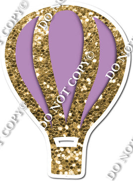 Hot Air Balloon - Gold & Lavender w/ Variants