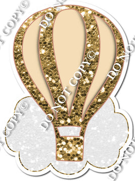 Cloud & Hot Air Balloon - Gold & Champagne w/ Variants