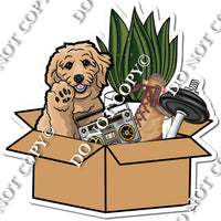 Dog in Moving Box w/ Variants