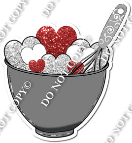 Baking - Hearts in a Bowl Yard Cards