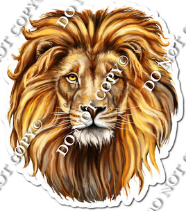 Lion Face General Mascot