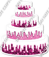 Hot Pink Sparkle Cake