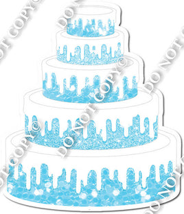 Baby Blue Sparkle Cake