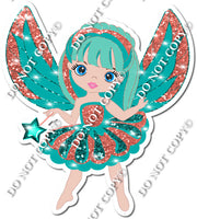 Light Skin Tone Fairy - Teal & Orange w/ Variants