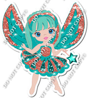 Light Skin Tone Fairy - Teal & Orange w/ Variants