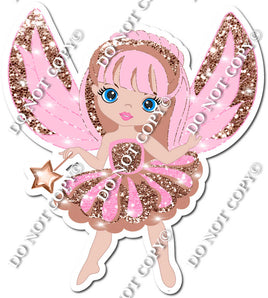 Light Skin Tone Fairy - Baby Pink & Rose Gold