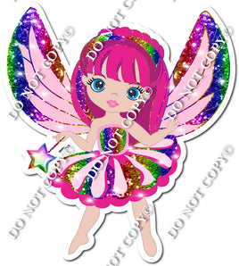 Light Skin Tone Fairy - Rainbow