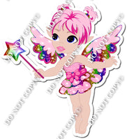 Light Skin Tone Fairy - Rainbow - On Tip Toes w/ Variants