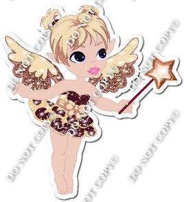 Light Skin Tone Fairy - Champagne & Rose Gold - On Tip Toes