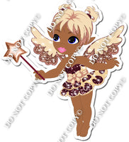Dark Skin Tone Fairy - Champagne & Rose Gold - On Tip Toes w/ Variants