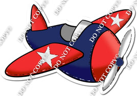 Red & Navy Blue Plane w/ Variants
