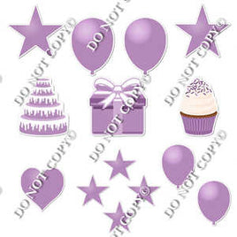 14 pc - Flair Set - Flat Lavender