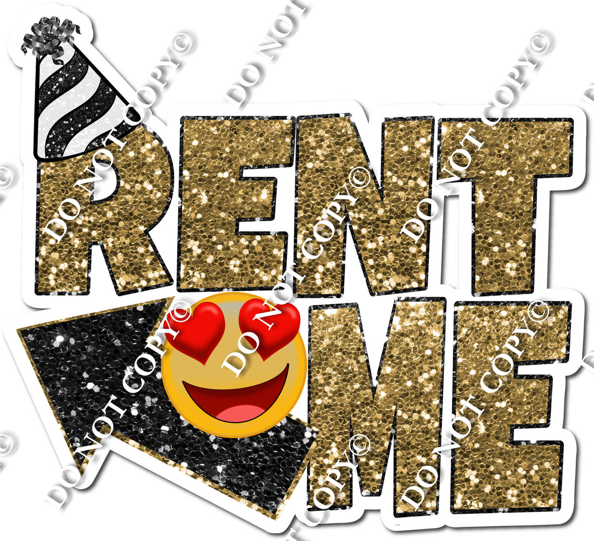 Rent Me - Gold| Sign Swag USA