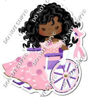 Dark Skin Tone - Wearing Dress in Wheelchair