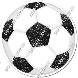 Sparkle Black Soccer Ball