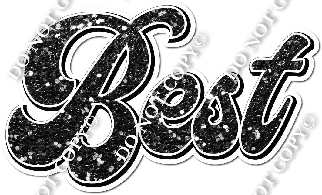 Best Black Sparkle Sign Swag USA