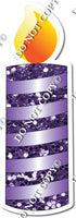 Sparkle Purple Candle Style 1 w/ Variant