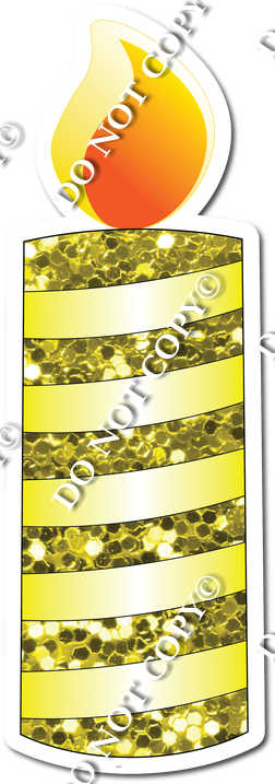 Sparkle Yellow Candle Style 1 w/ Variant