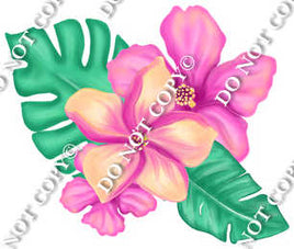 Flower Leaf with Leaves Yard Cards