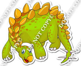 Green Spiky Dinosaur