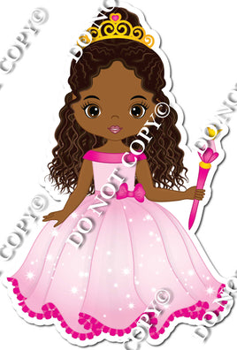 Dark Skin Tone Princess With Wand w/ Variant