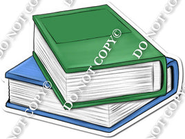 Green & Blue School Books