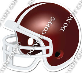 Maroon Football Helmet