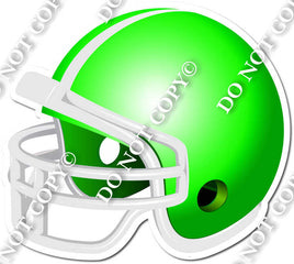 Lime Football Helmet