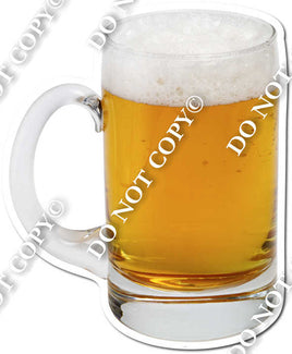 Beer Glass - Left Facing Handle