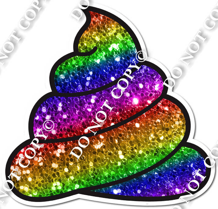 Poo Rainbow Yard Sign| Sign Swag USA