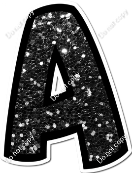 BB 18" Individuals - Black Sparkle