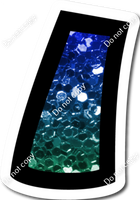 BB 23.5" Individuals - Blue / Green Ombre Sparkle