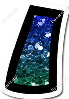 BB 12" Individuals - Blue / Green Ombre Sparkle