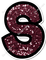 BB 12" Individuals - Burgundy Sparkle