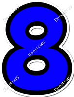 BB 12" Individuals - Flat Blue
