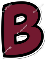 BB 23.5" Individuals - Flat Burgundy