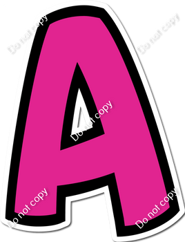 BB 18" Individuals - Flat Hot Pink